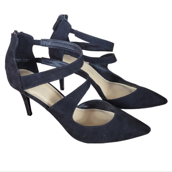 Chinese Laundry Ankle Strap Black Heels Size 11 M - Picture 1 of 5